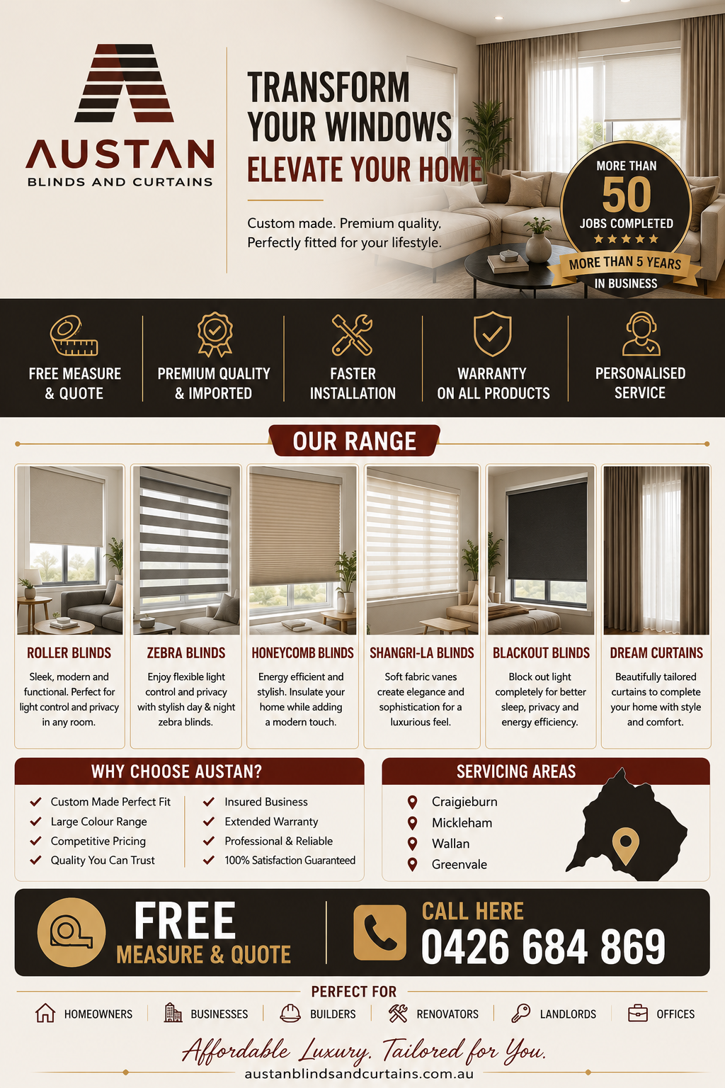 Austan Blinds and Curtains brochure